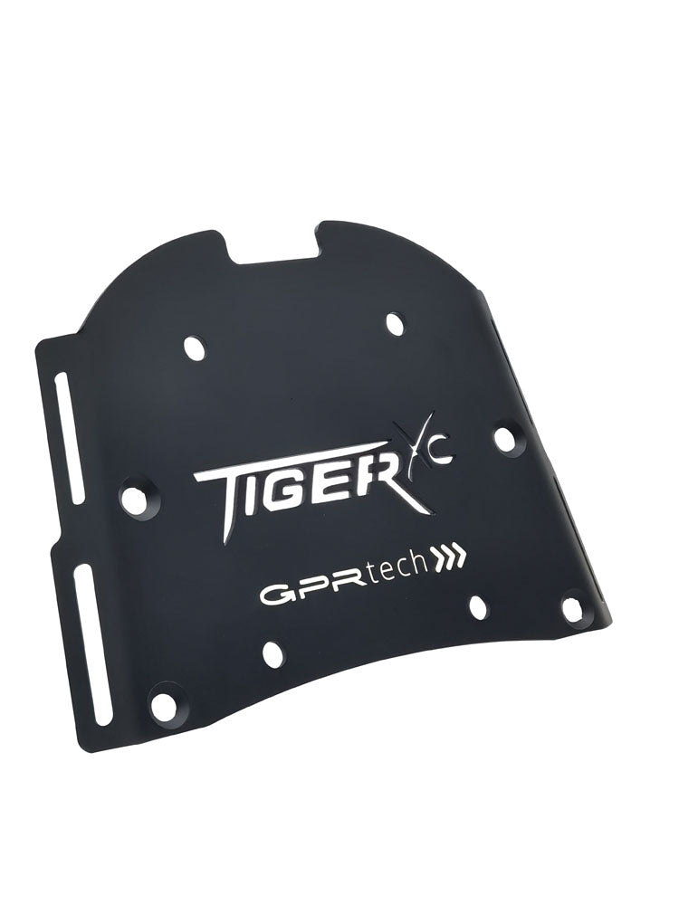 Triumph Tiger 800 2011-2016 e3 Top Case Mounting Plate 55 Liters GPR TECH Black Aluminum