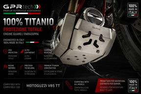 Moto Guzzi V85 TT 2019-2020 Skid Plate GPR TECH Titanium - photo 1
