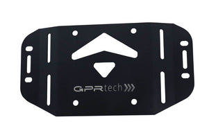 Kawasaki GTR 1400 2007-2009 Top Case Mounting Plate 55 Liters GPR TECH Black Stainless Steel - photo 1