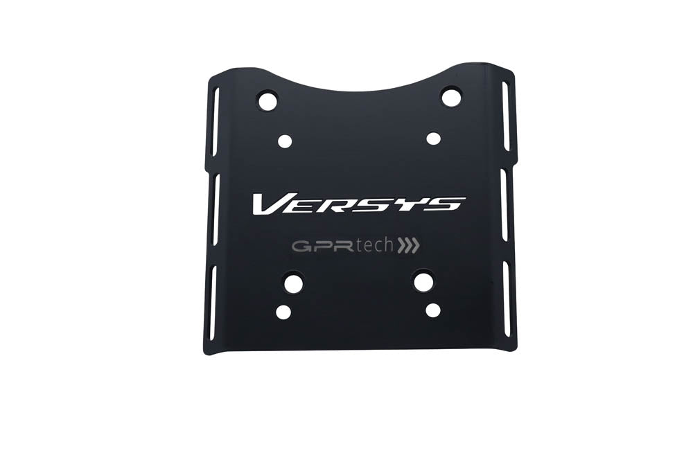 Kawasaki Versys-X 300 2017-2021 e4 Top Case Mounting Plate 35 Liters GPR TECH Black Aluminum