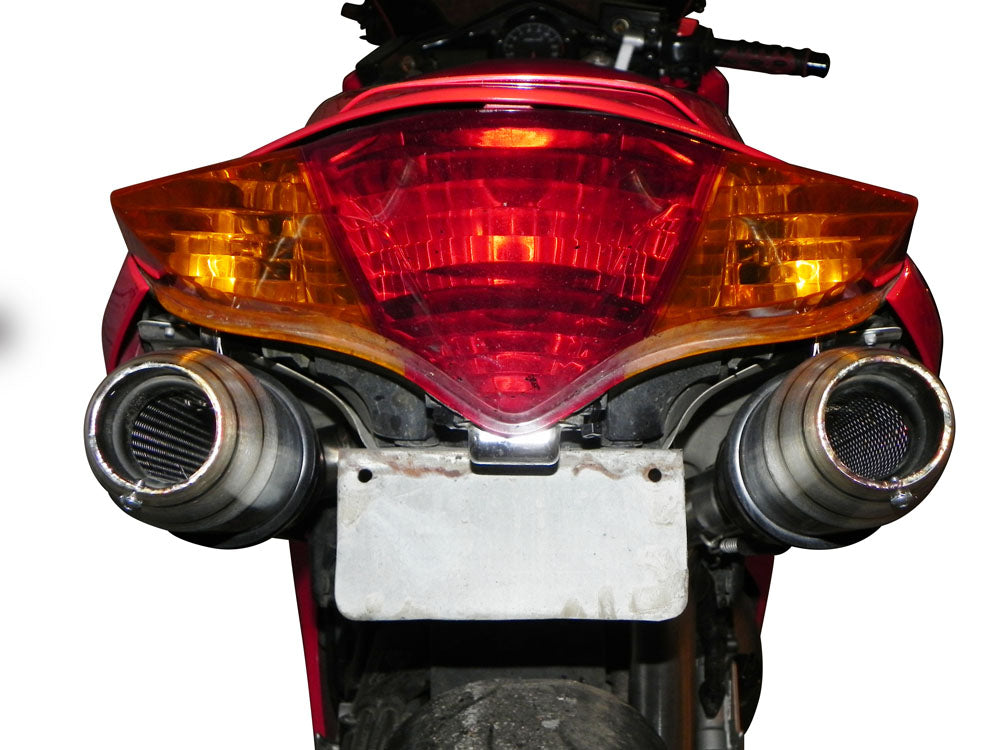 Escape GPR Deeptone Inox Dual Slip On para Honda VFR800 V-Tec 2002-2013