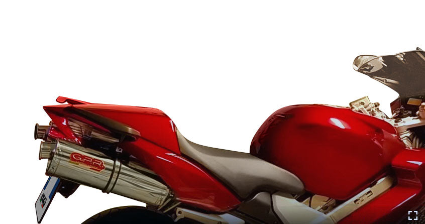 Escape GPR Trioval Dual Slip On para Honda VFR800 V-Tec 2002-2013