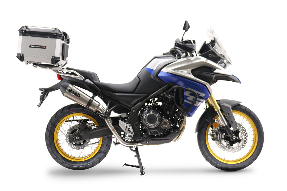 Baúl superior Voge 525DSX 2023-2025 45 litros GPR TECH Aluminio plateado