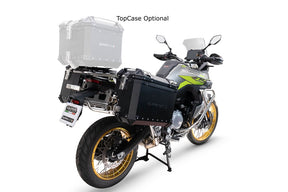 Voge 900DSX 2026-2027 Side Cases 38 Liters + 32 Liters GPR TECH Black Aluminum with Silver Rack - photo 1