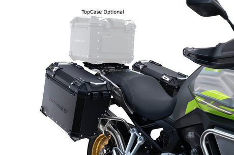 Voge 900DSX 2026-2027 Side Cases 38 Liters + 32 Liters GPR TECH Black Aluminum with Silver Rack - photo 3