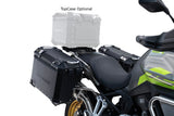 Maletas laterales Voge 900DSX 2024-2025 de 38 litros + 32 litros GPR TECH de aluminio negro con portaequipajes negro