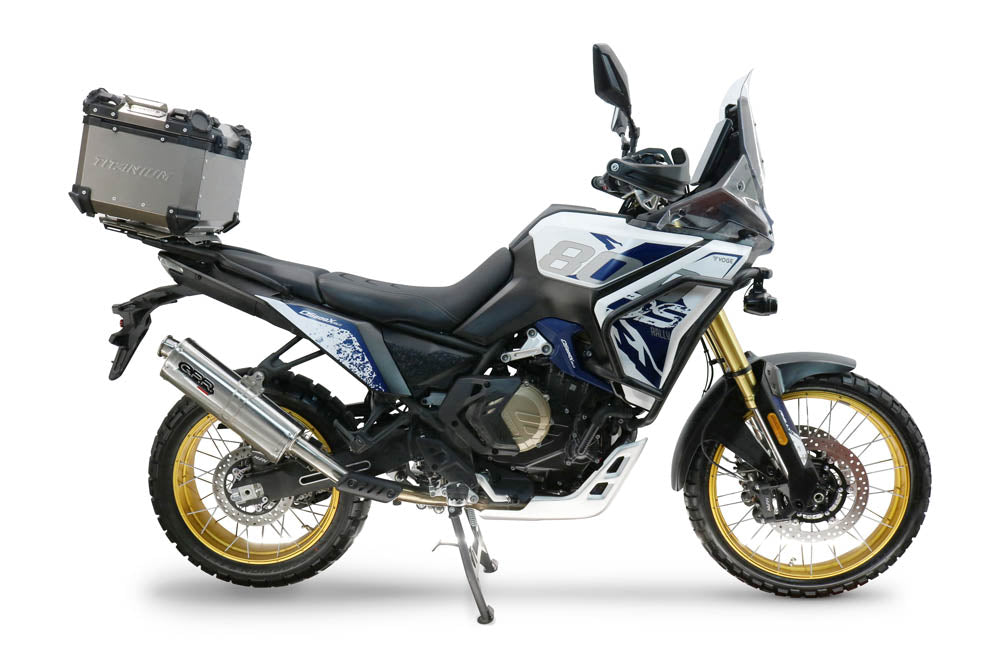 Baúl GPR TECH de 35 litros, titanio, para Voge DS 800 Rally 2025-2026