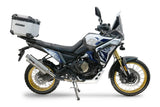Voge DS 800 Rally 2025-2026 Top Case 45 Liters GPR TECH Silver Aluminum