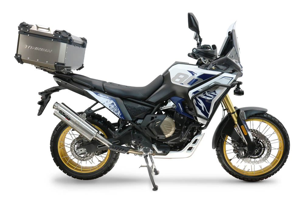 Top case GPR TECH de 55 litres, titane, pour Voge DS 800 Rally 2025-2026