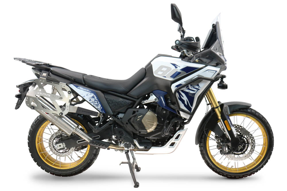 Maletas laterales GPR TECH de 38 + 32 litros, aluminio negro, para Voge DS 800 Rally 2025-2026