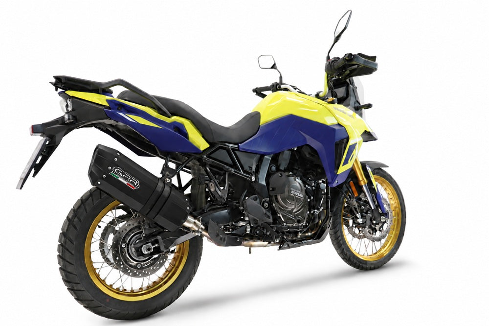 Suzuki V-Strom 800DE / 800SE 2023-2024 Exhaust GPR Hyper Sonic Black Titanium Slip-On - photo 4