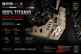 Cubrecárter GPR TECH, titanio, para Moto Morini X-CAPE 650 2021-2024