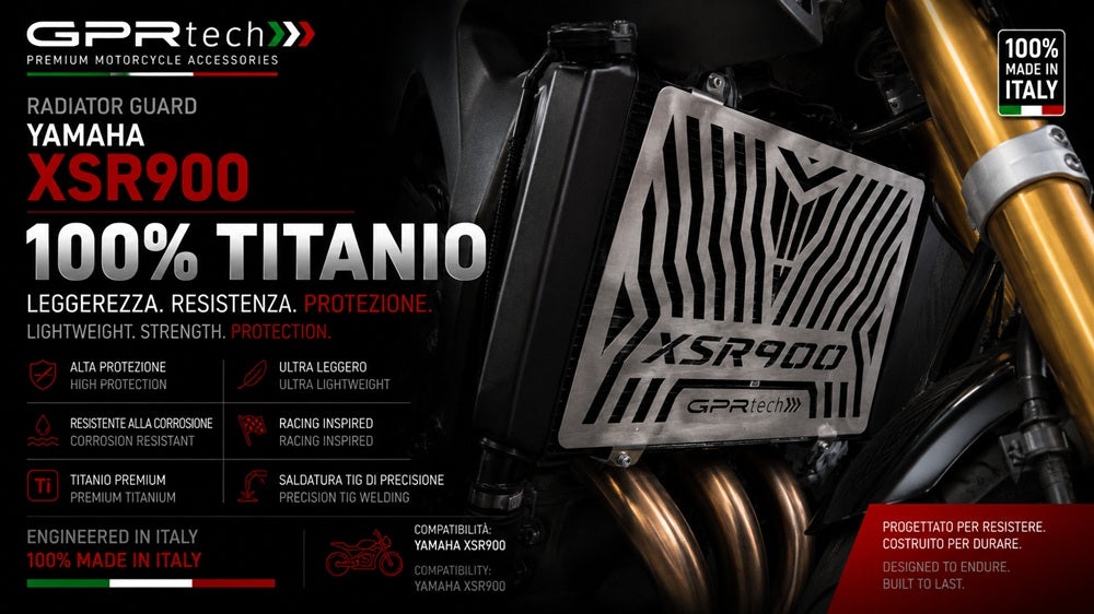 Protector de radiador GPR TECH, titanio, para Yamaha XSR900 2022-2024