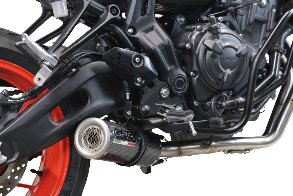 Yamaha FZ7 MT07 2021-2024 Exhaust GPR M3 Poppy Full System Under-Engine - photo 8