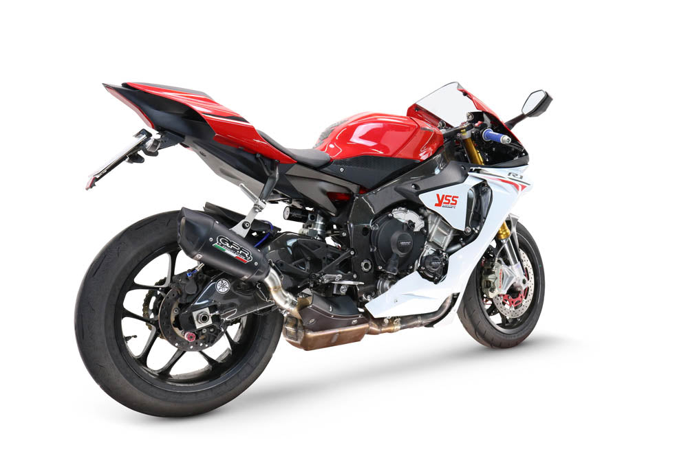 Échappement GPR GP-Revo Black Titanium Slip-On pour Yamaha R1 2017-2019