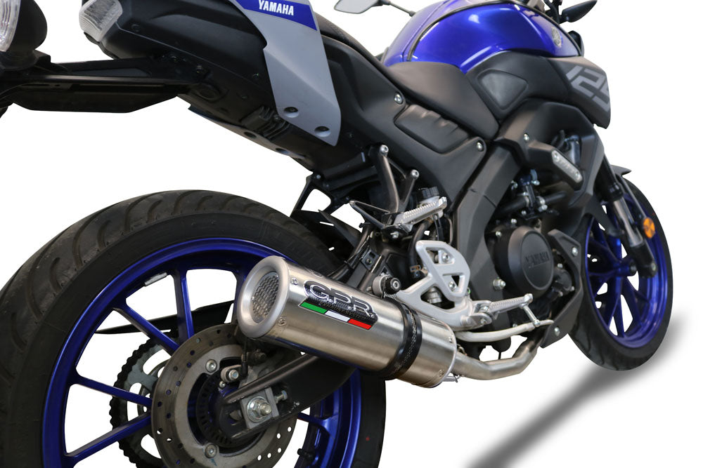 Yamaha Mt 125 2021-2025 Exhaust GPR M3 Black Titanium Full System