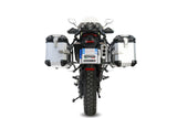Maletas laterales GPR TECH de 38 + 38 litros, aluminio plateado, para Zontes 703 F 2024-2026