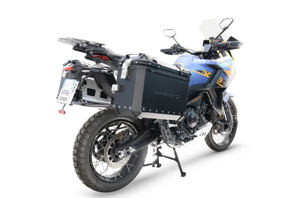 Zontes 703 F 2024-2026 Side Cases 38 Liters + 38 Liters GPR TECH Black Aluminum - photo 2